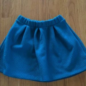 Teal Jack and cat knit skirt